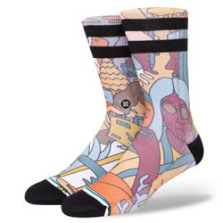 Stance Calication Crew Sock in Vintage White